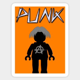 Punk Guitarist Minifig, Customize My Minifig Sticker